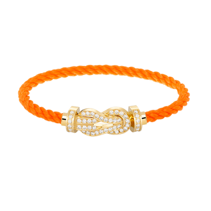 [moco jewelrys]CHANCE LARGE 8 FIGURE BUCKLE FULLDIAMOND BRACELET GOLD