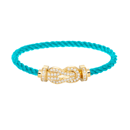 [moco jewelrys]CHANCE LARGE 8 FIGURE BUCKLE FULLDIAMOND BRACELET GOLD