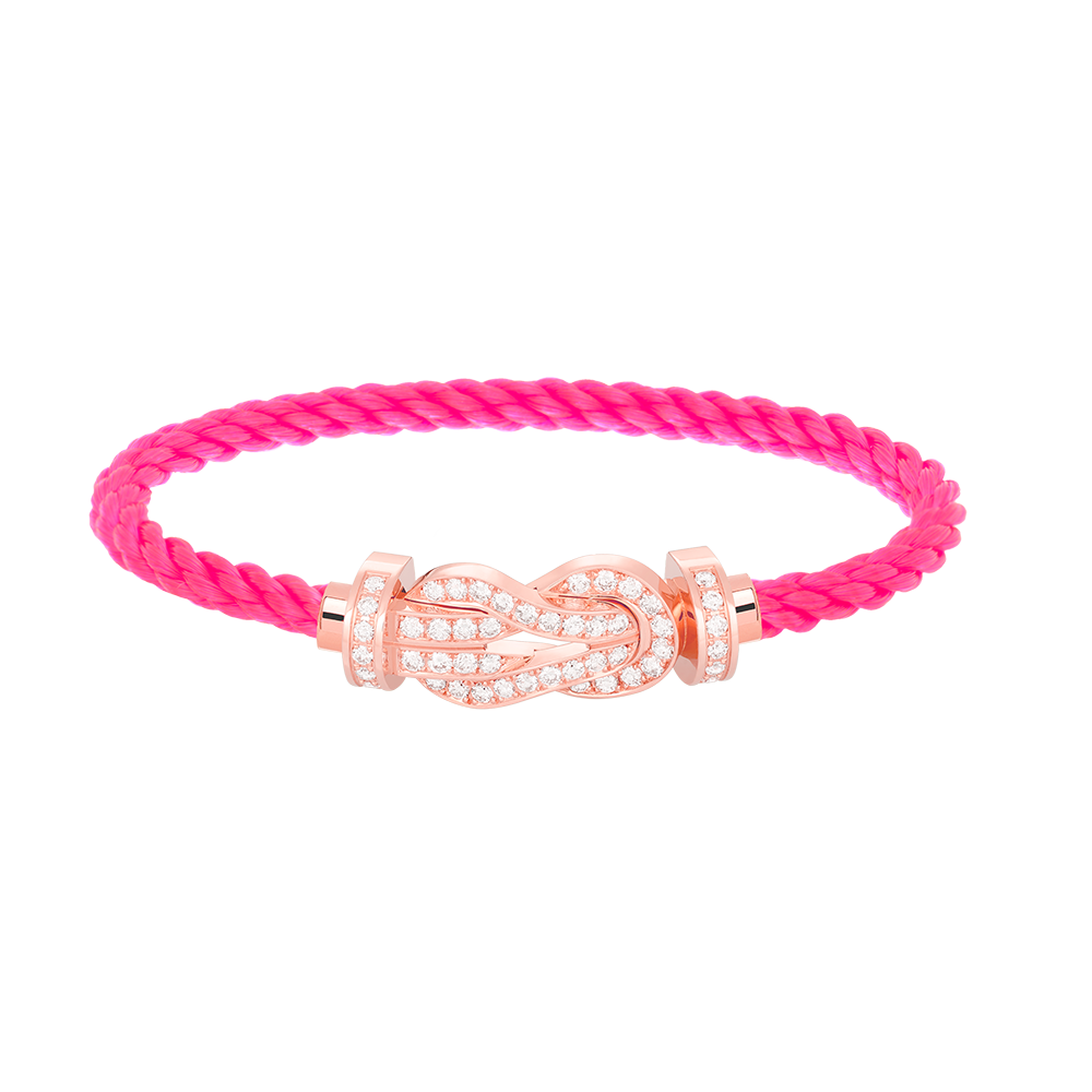 [moco jewelrys]CHANCE LARGE 8 FIGURE BUCKLE FULL DIAMOND BRACELET ROSE GOLD
