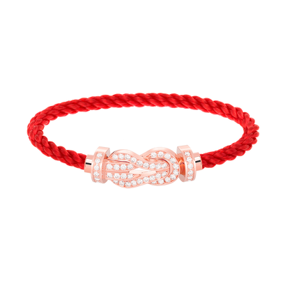 [moco jewelrys]CHANCE LARGE 8 FIGURE BUCKLE FULL DIAMOND BRACELET ROSE GOLD