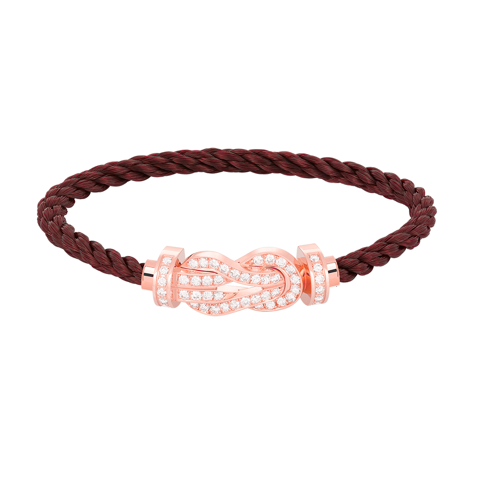 [moco jewelrys]CHANCE LARGE 8 FIGURE BUCKLE FULL DIAMOND BRACELET ROSE GOLD