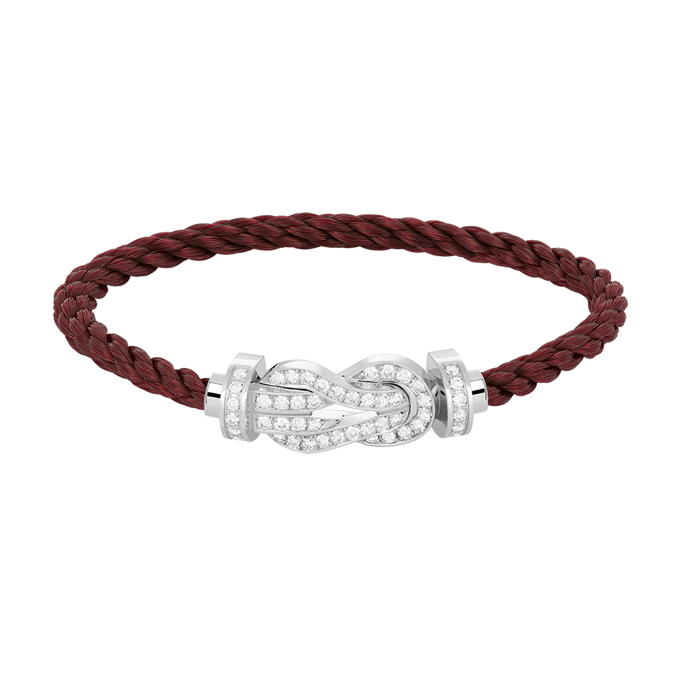 [moco jewelrys]CHANCE LARGE 8 FIGURE BUCKLE FULL DIAMOND BRACELET SILVER