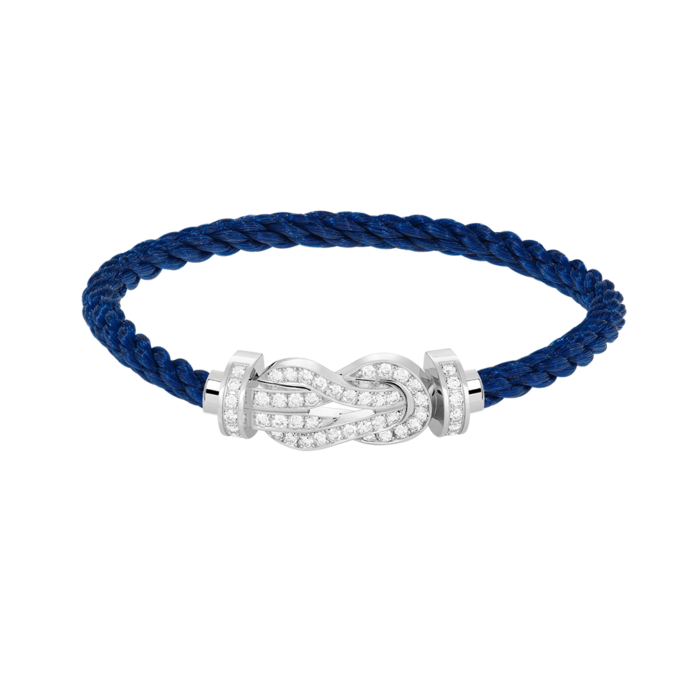 [moco jewelrys]CHANCE LARGE 8 FIGURE BUCKLE FULL DIAMOND BRACELET SILVER