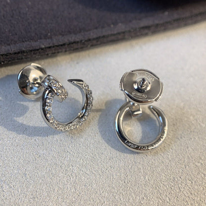 [moco jewelrys]JUSTE EARRINGS SILVER DIAMONDS