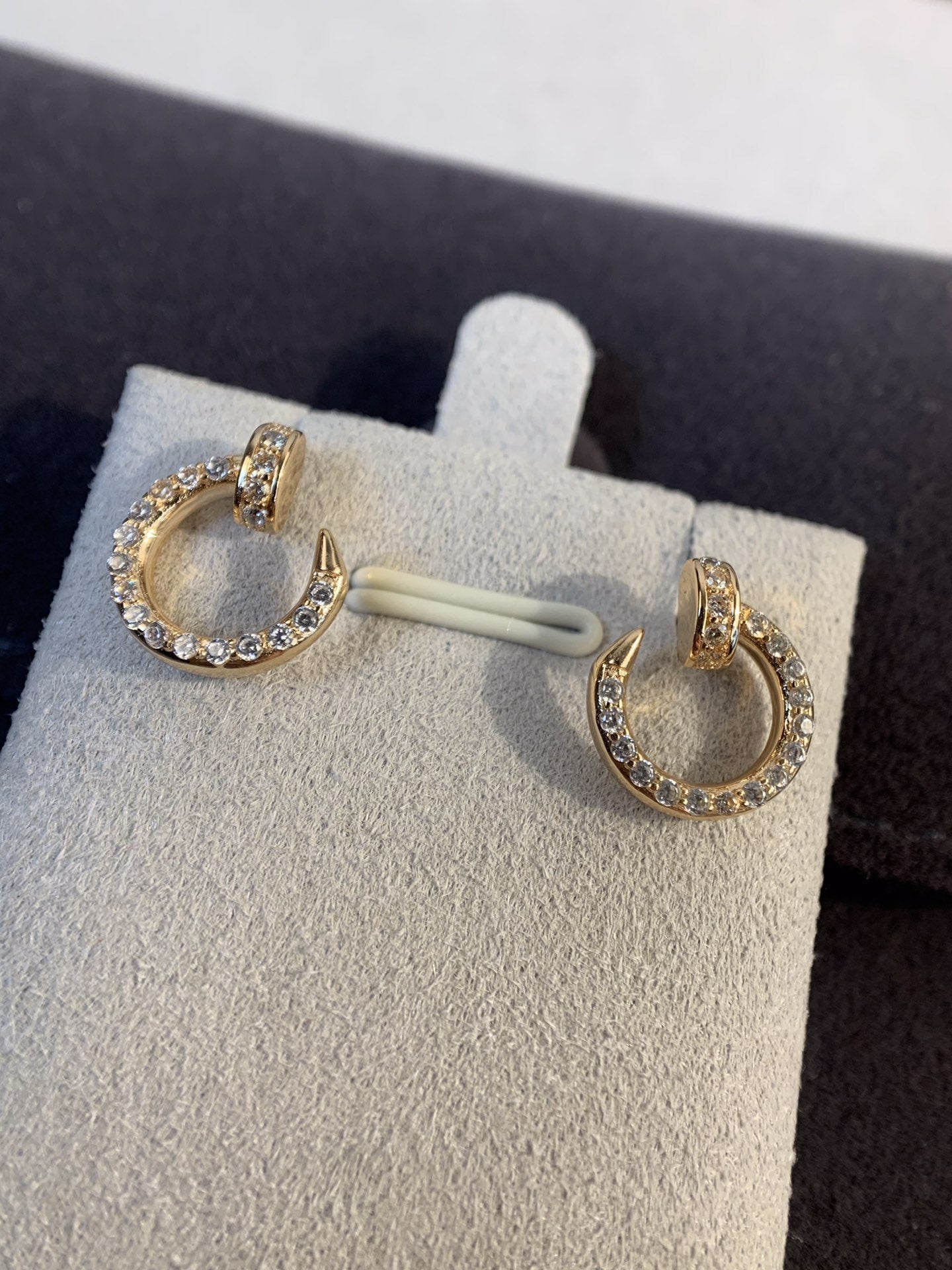 [moco jewelrys]JUSTE EARRINGS GOLD DIAMONDS