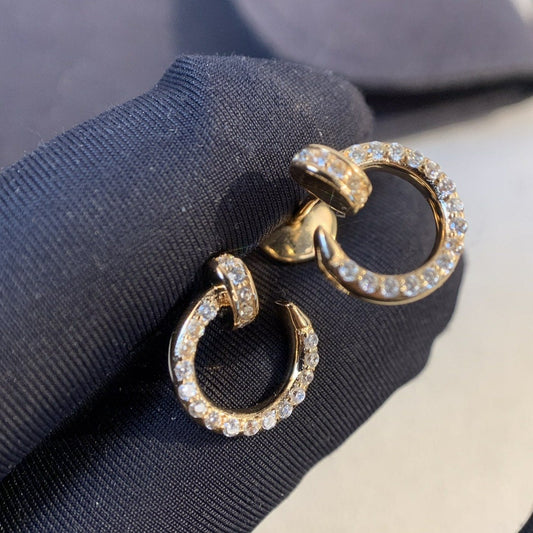 [moco jewelrys]JUSTE EARRINGS GOLD DIAMONDS