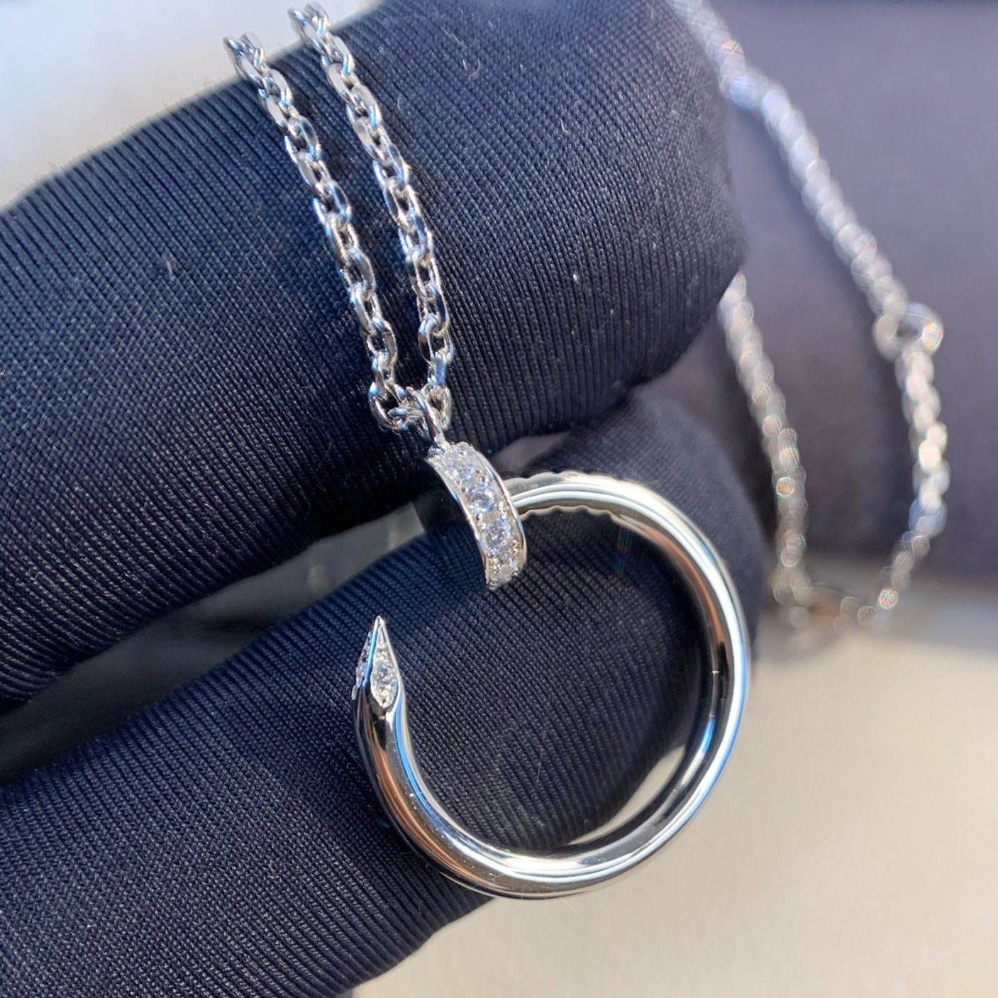 [moco jewelrys]JUSTE NECKLACE SILVER