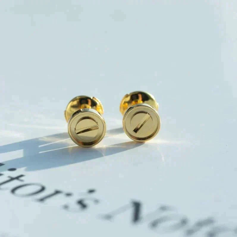 [moco jewelrys]LOVE EARRINGS GOLD 10MM