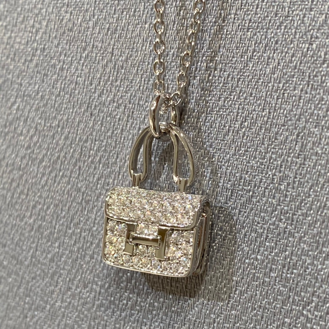 [moco jewelrys]CONSTANCE PEDANT DIAMOND NECKLACE