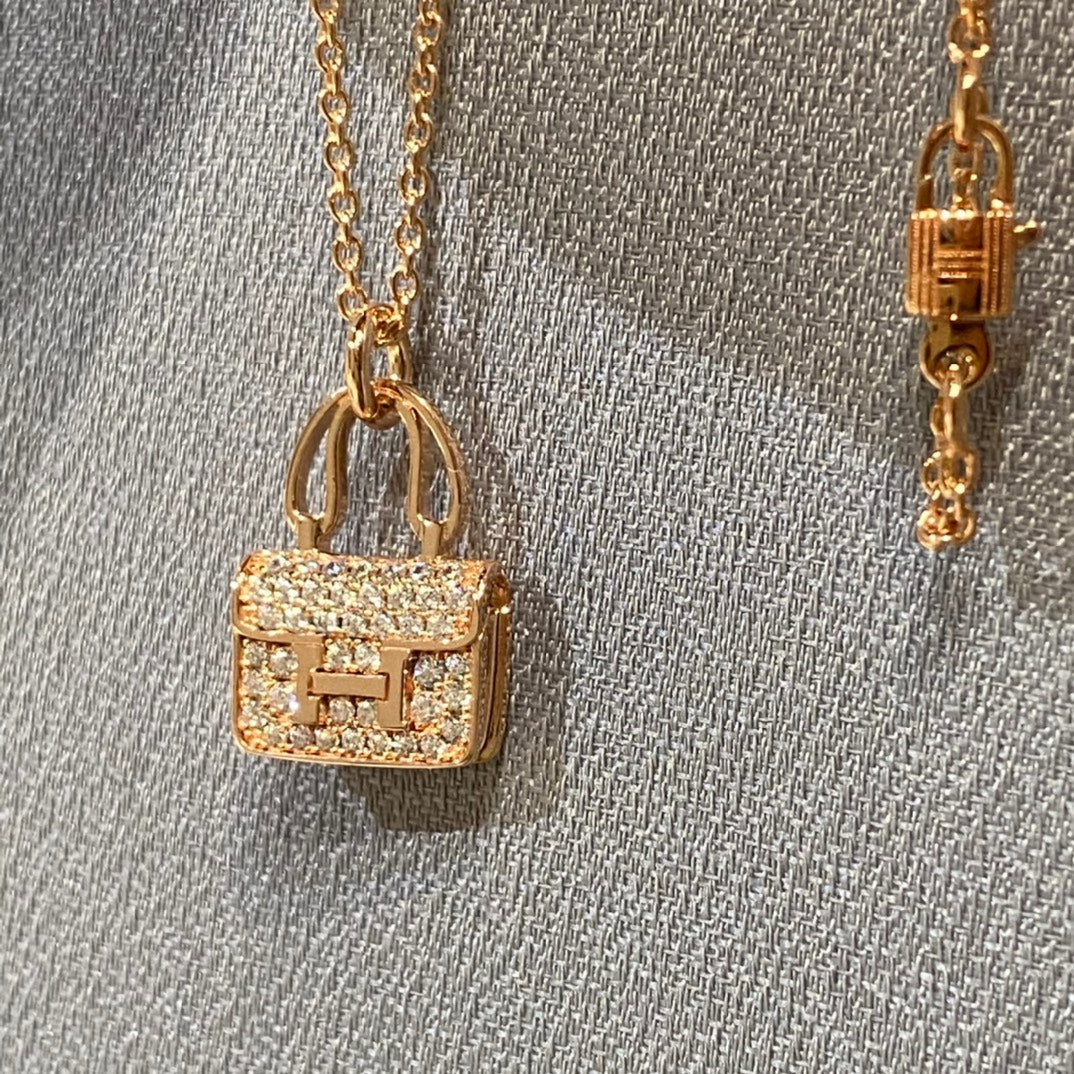 [moco jewelrys]CONSTANCE PEDANT DIAMOND NECKLACE