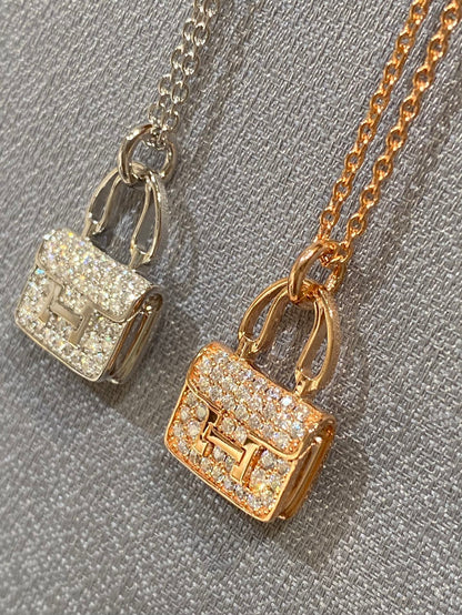 [moco jewelrys]CONSTANCE PEDANT DIAMOND NECKLACE
