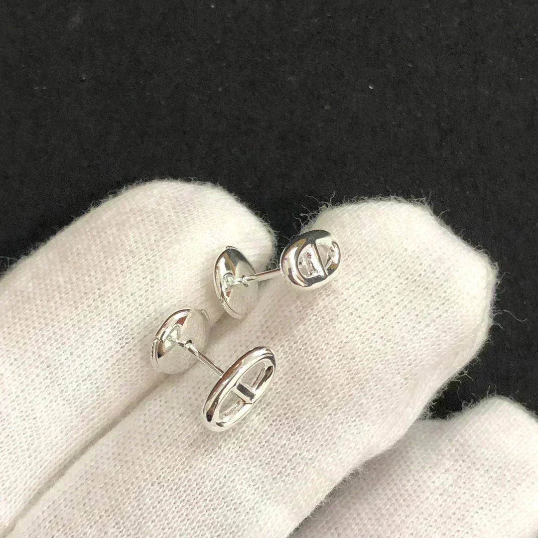 [moco jewelrys]CHAINE SMALL EARRINGS GOLD AND SILVER