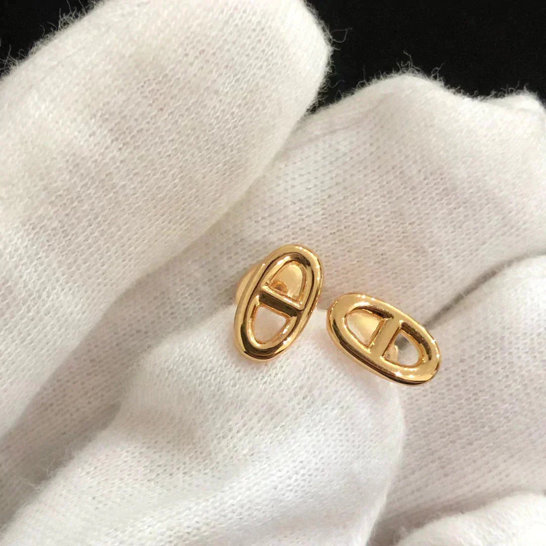 [moco jewelrys]CHAINE SMALL EARRINGS GOLD AND SILVER