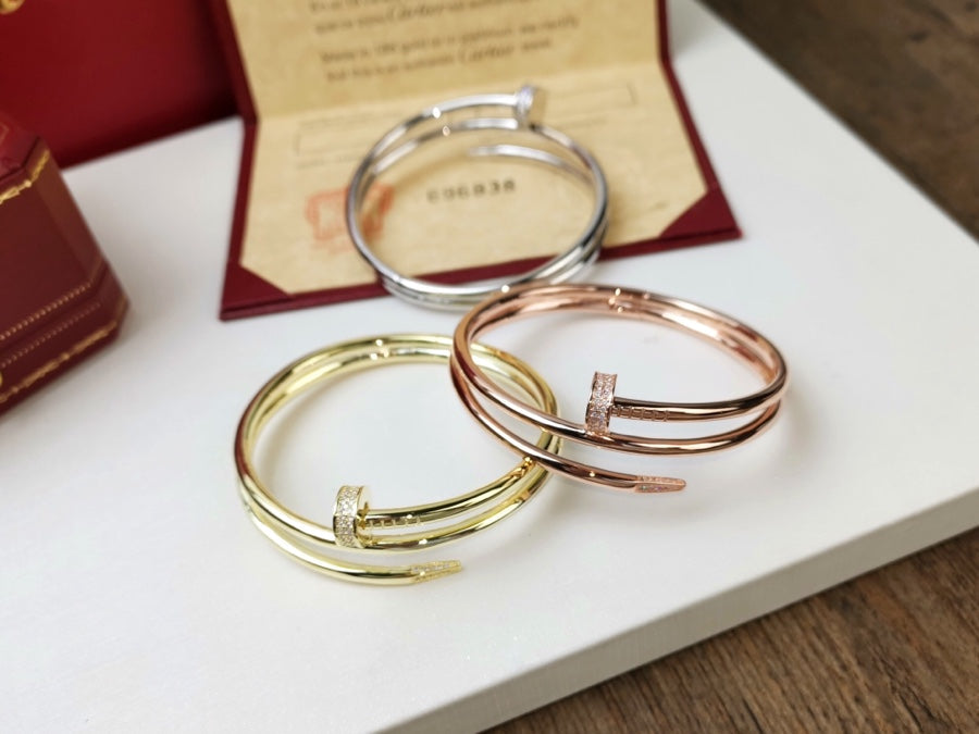 [moco jewelrys]JUSTE BRACELET 3.5MM DOUBLE ROW DIAMOND
