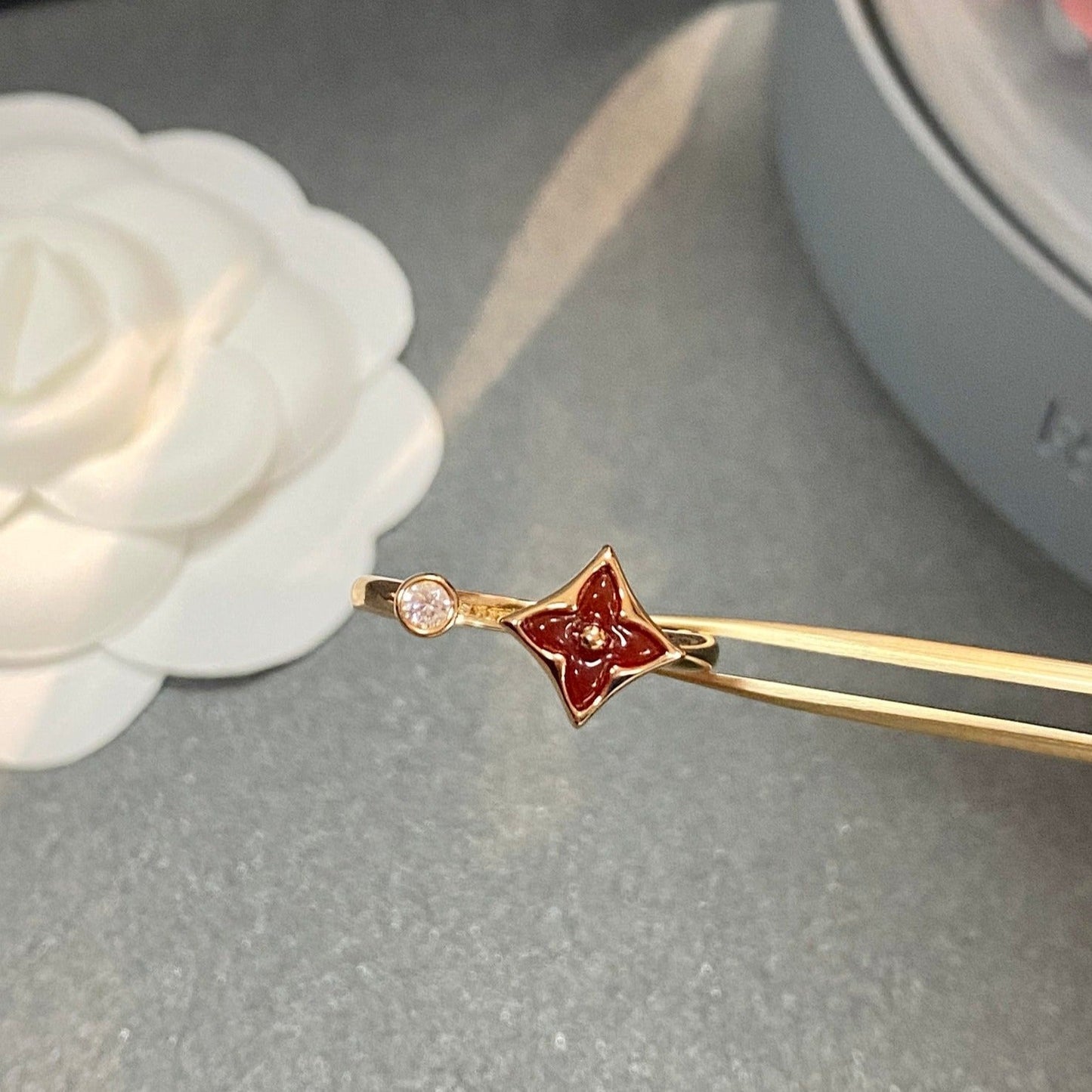 [moco jewelrys]STAR 1 DIAMOND OPEN RING