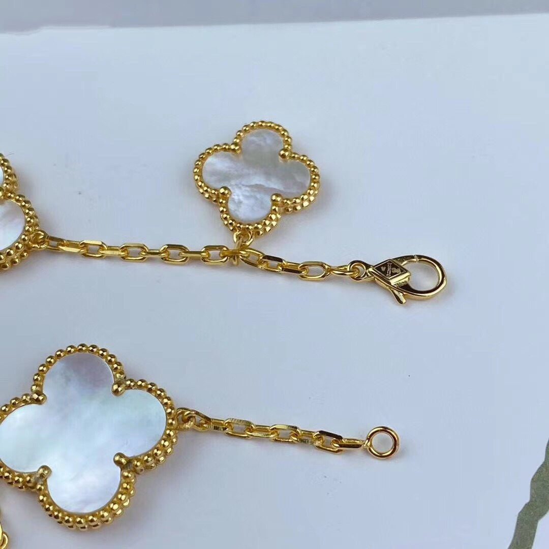 [moco jewelrys]MAGIC CLOVER MOP GOLD BRACELET 5 MOTIFS