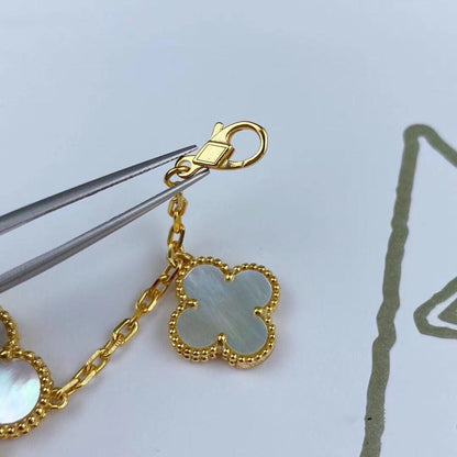 [moco jewelrys]MAGIC CLOVER MOP GOLD BRACELET 5 MOTIFS