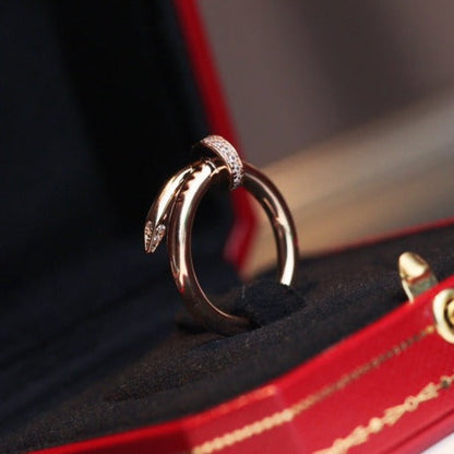 [moco jewelrys]JUSTE RING 2.65MM PINK GOLD DIAMOND