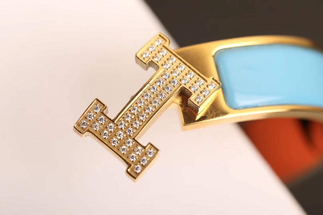 [moco jewelrys]H CLOUD BLUE BRACELET GOLD DIAMOND