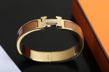 [moco jewelrys]H BRACELET GOLD DIAMOND