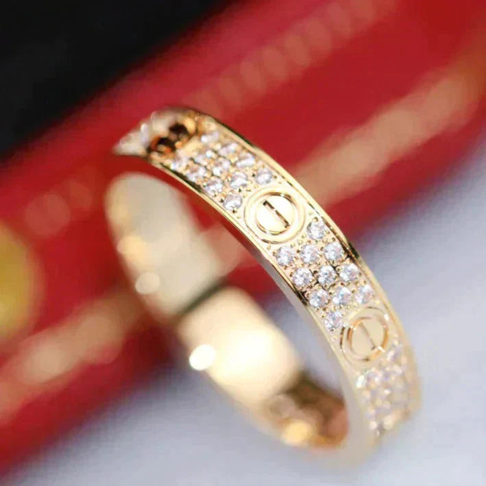 [moco jewelrys]LOVE RING 3.6MM DIAMOND PAVED