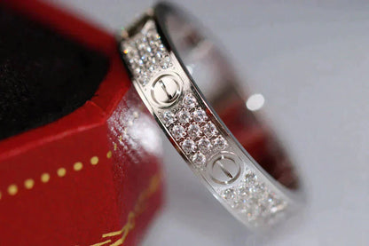 [moco jewelrys]LOVE RING 3.6MM DIAMOND PAVED