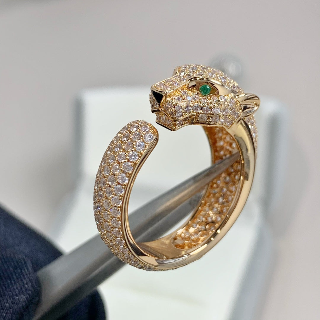 [moco jewelrys]PANTHERE PINK GOLD DIAMOND RING