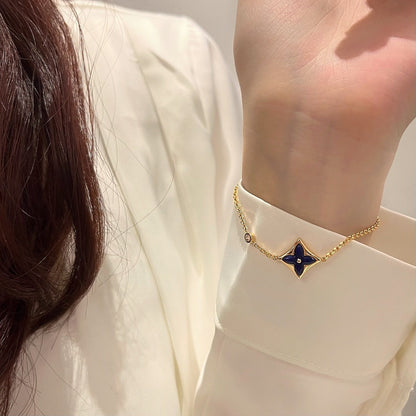 [moco jewelrys]COLOR STAR PINK GOLD DIAMOND BRACELET