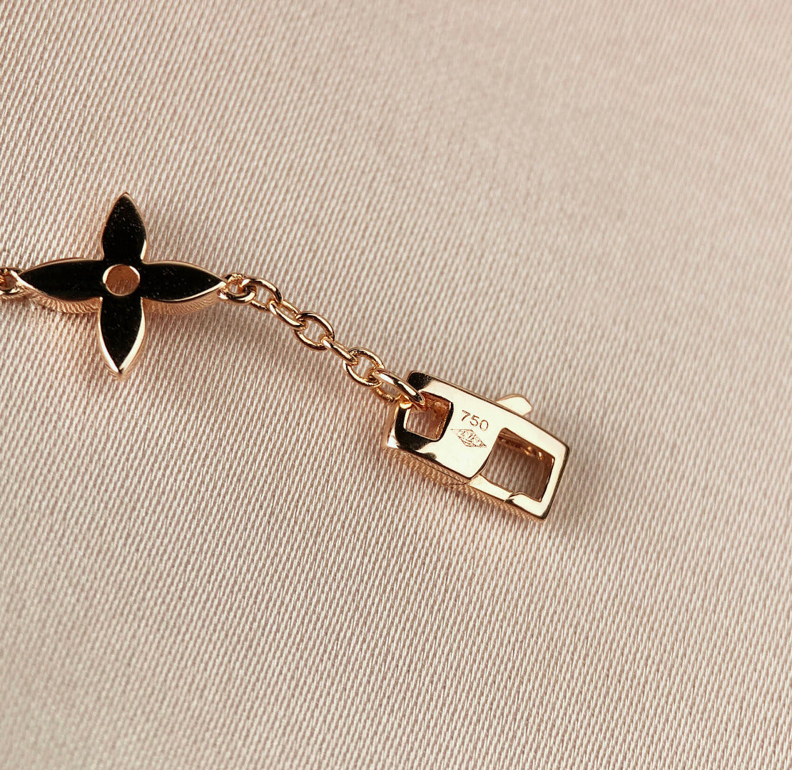 [moco jewelrys]STAR AND SUN 7 MOTIFS GOLD BRACELET