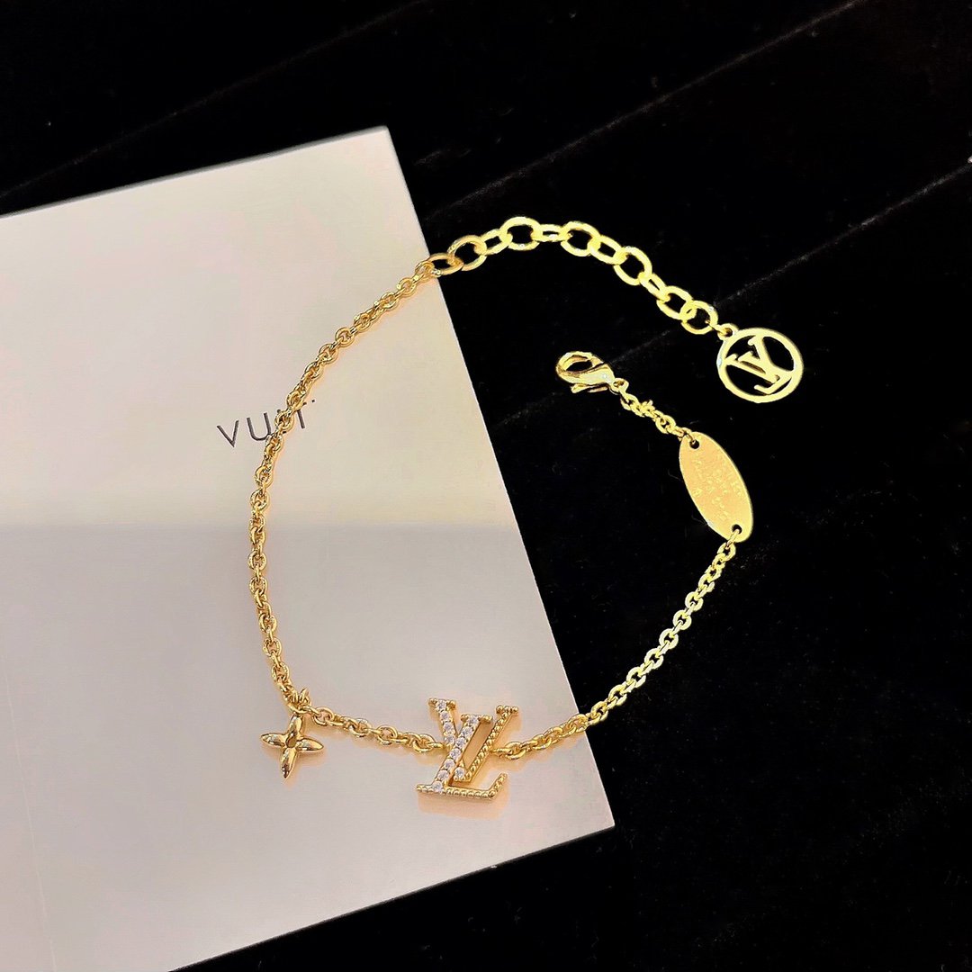 [moco jewelrys]LOGO STAR MOTIF GOLD BRACELET