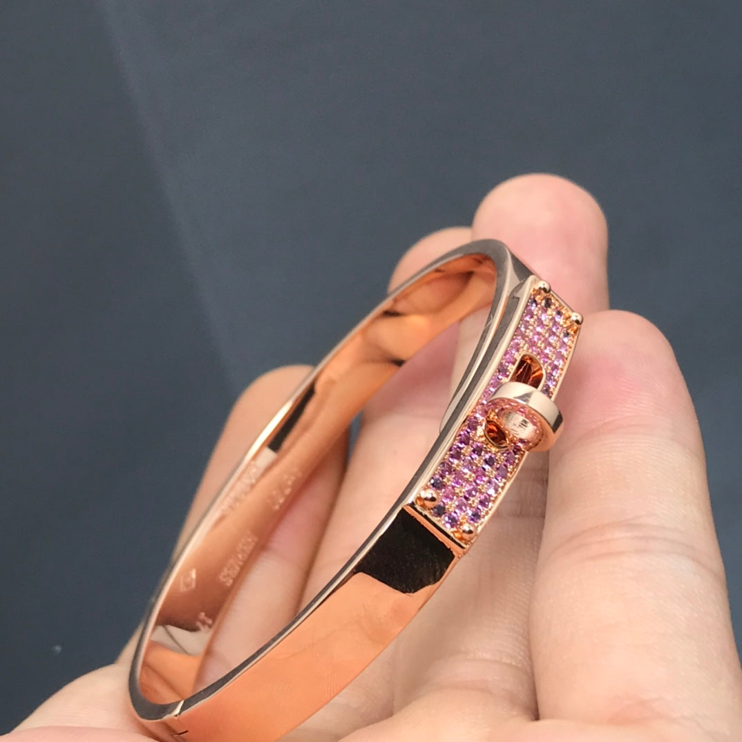 [moco jewelrys]KELLY BRACELET PINK DIAMOND