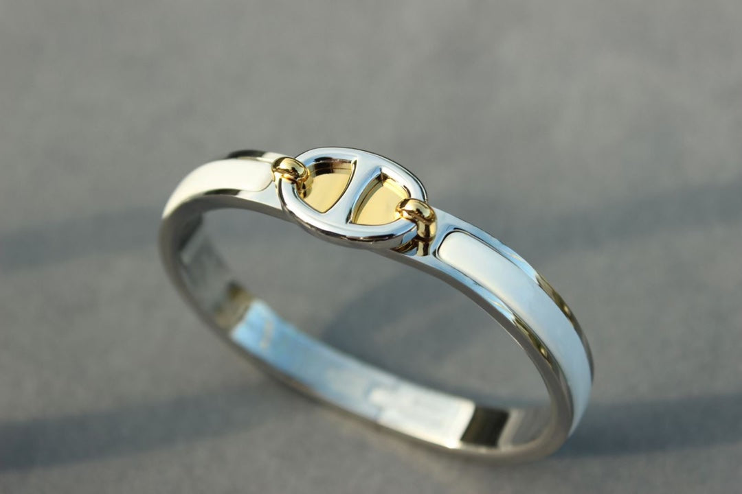 [moco jewelrys]CLIC CHAINE SILVER BRACELET