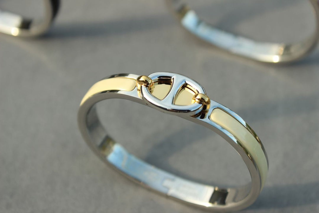 [moco jewelrys]CLIC CHAINE SILVER BRACELET