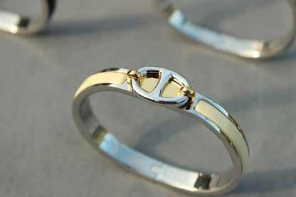 [moco jewelrys]CLIC CHAINE SILVER BRACELET