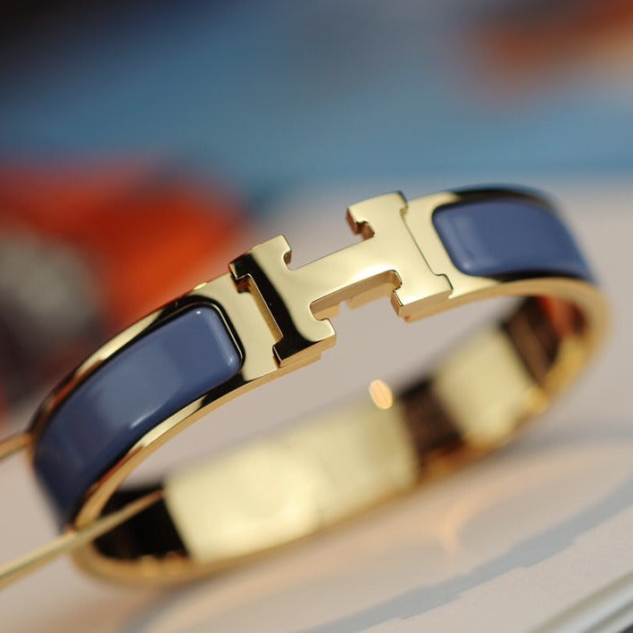 [moco jewelrys]H BRACELET 12MM BLUE GRAY