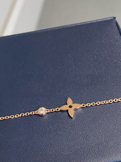 [moco jewelrys]STAR DIAMOND PINK GOLD BRACELET