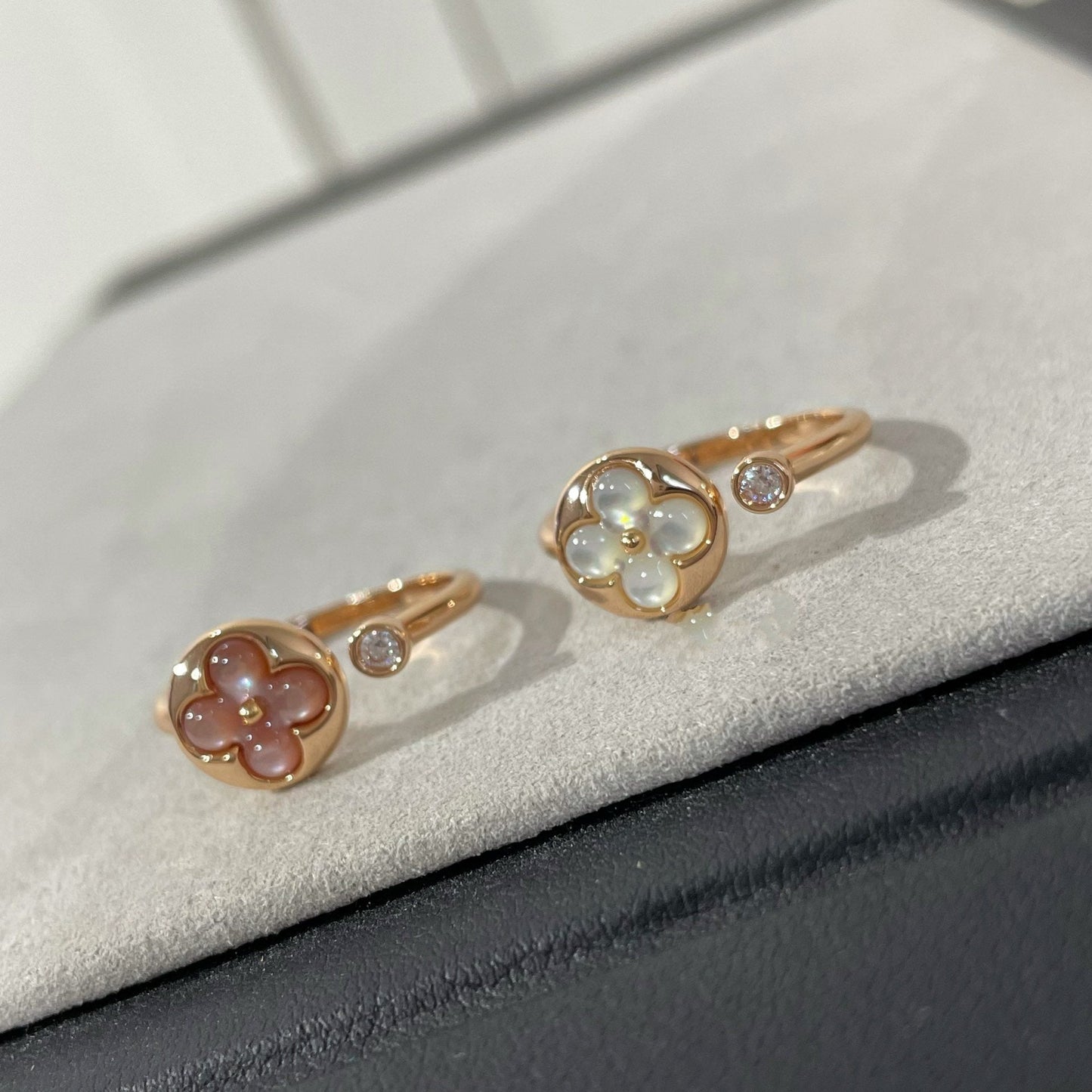 [moco jewelrys]SUN 1 DIAMOND PINK MOP RING
