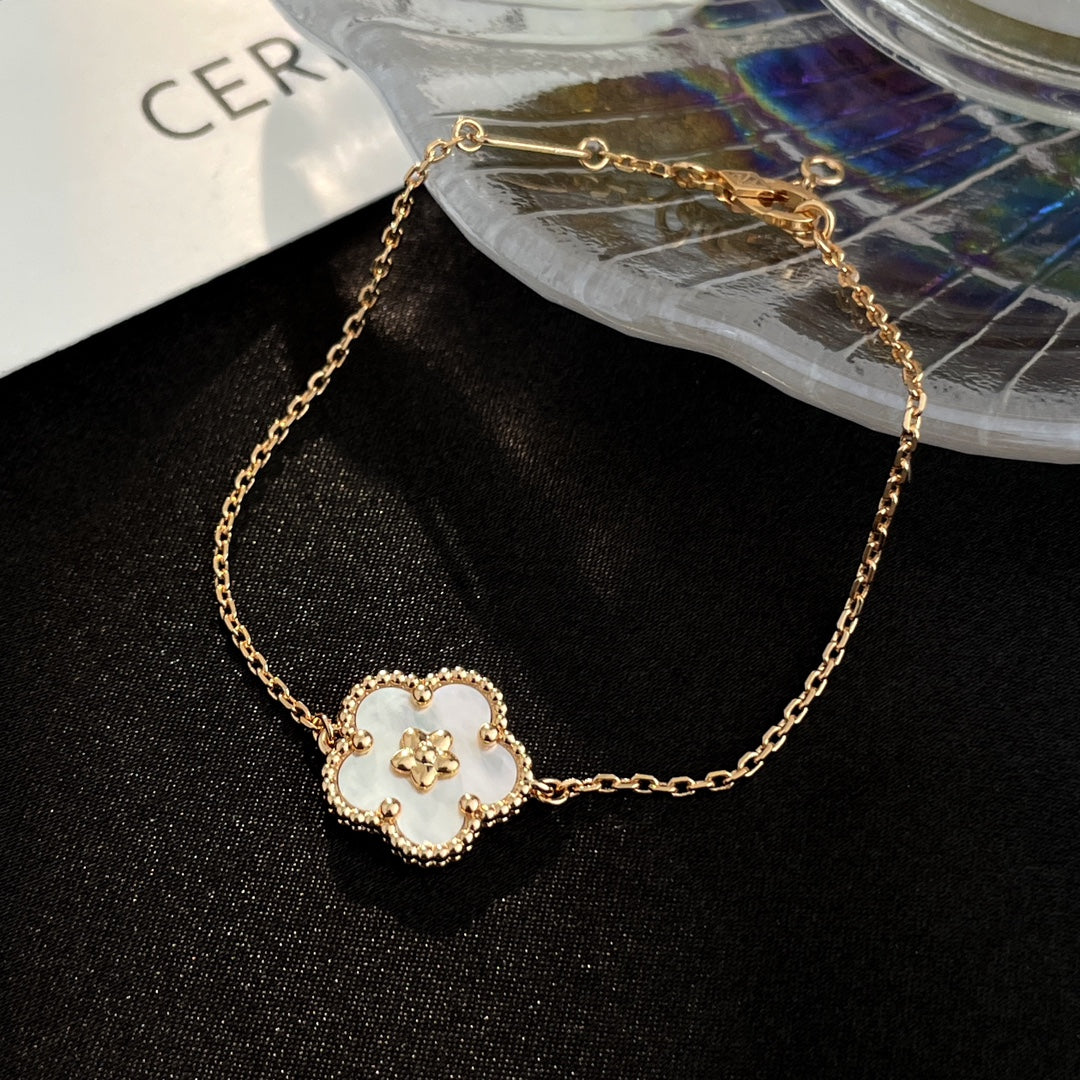 [moco jewelrys]LUCKY SPRING ROSE GOLD MOP BRACELET