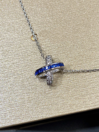 [moco jewelrys]LIENS DIAMOND SILVER NECKLACE