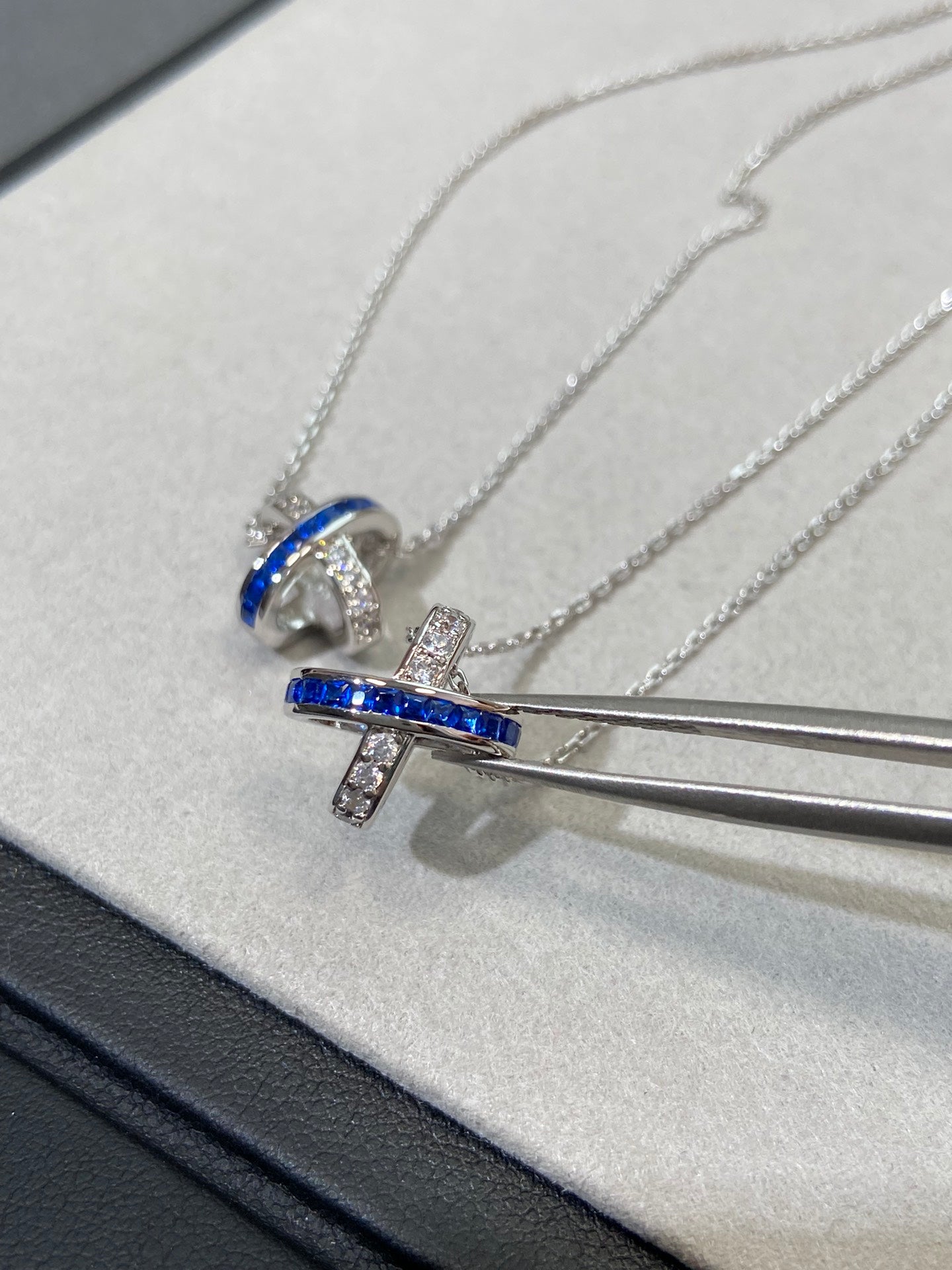 [moco jewelrys]LIENS DIAMOND SILVER NECKLACE