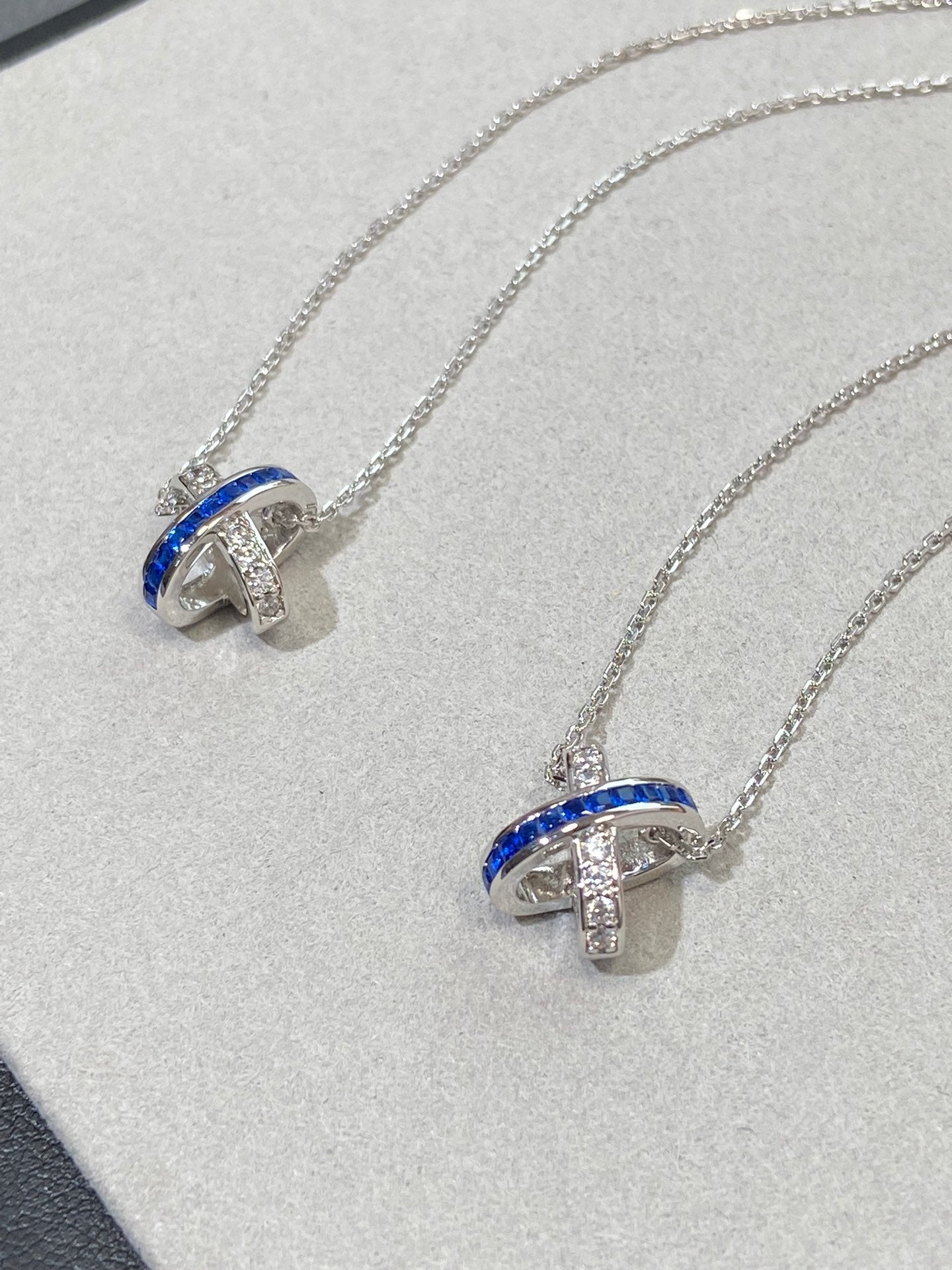 [moco jewelrys]LIENS DIAMOND SILVER NECKLACE