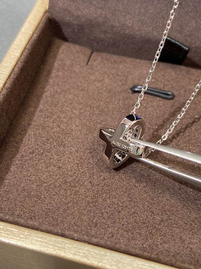 [moco jewelrys]LIENS DIAMOND SILVER NECKLACE