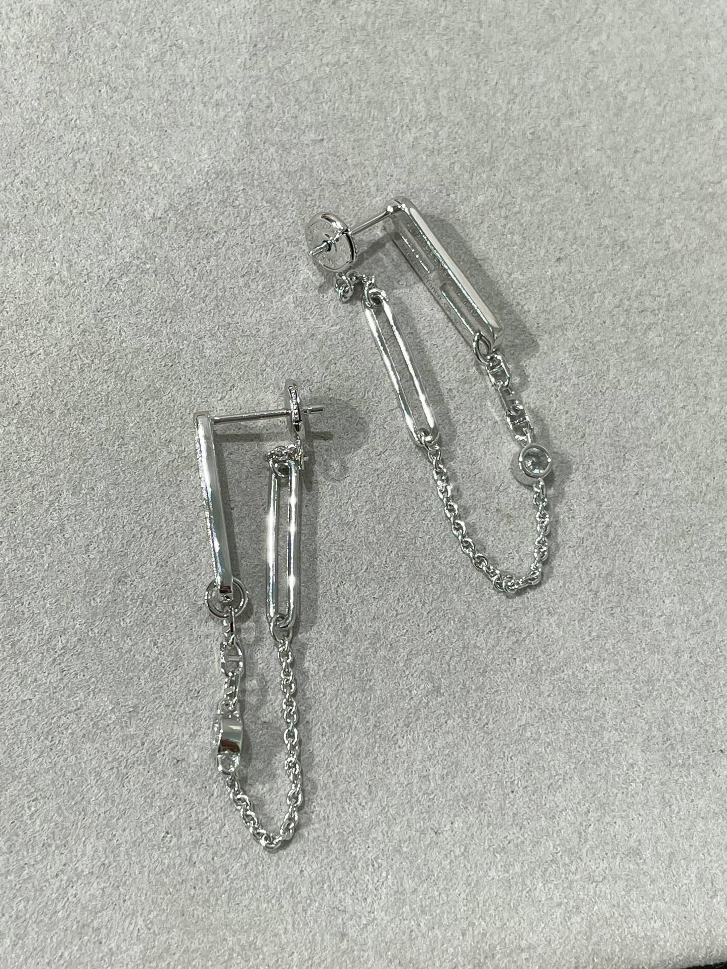 [moco jewelrys]CHAINE CHAOS DIAMOND DROP EARRINGS