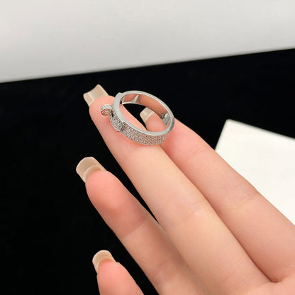 [moco jewelrys]KELLY SILVER DIAMOND RING
