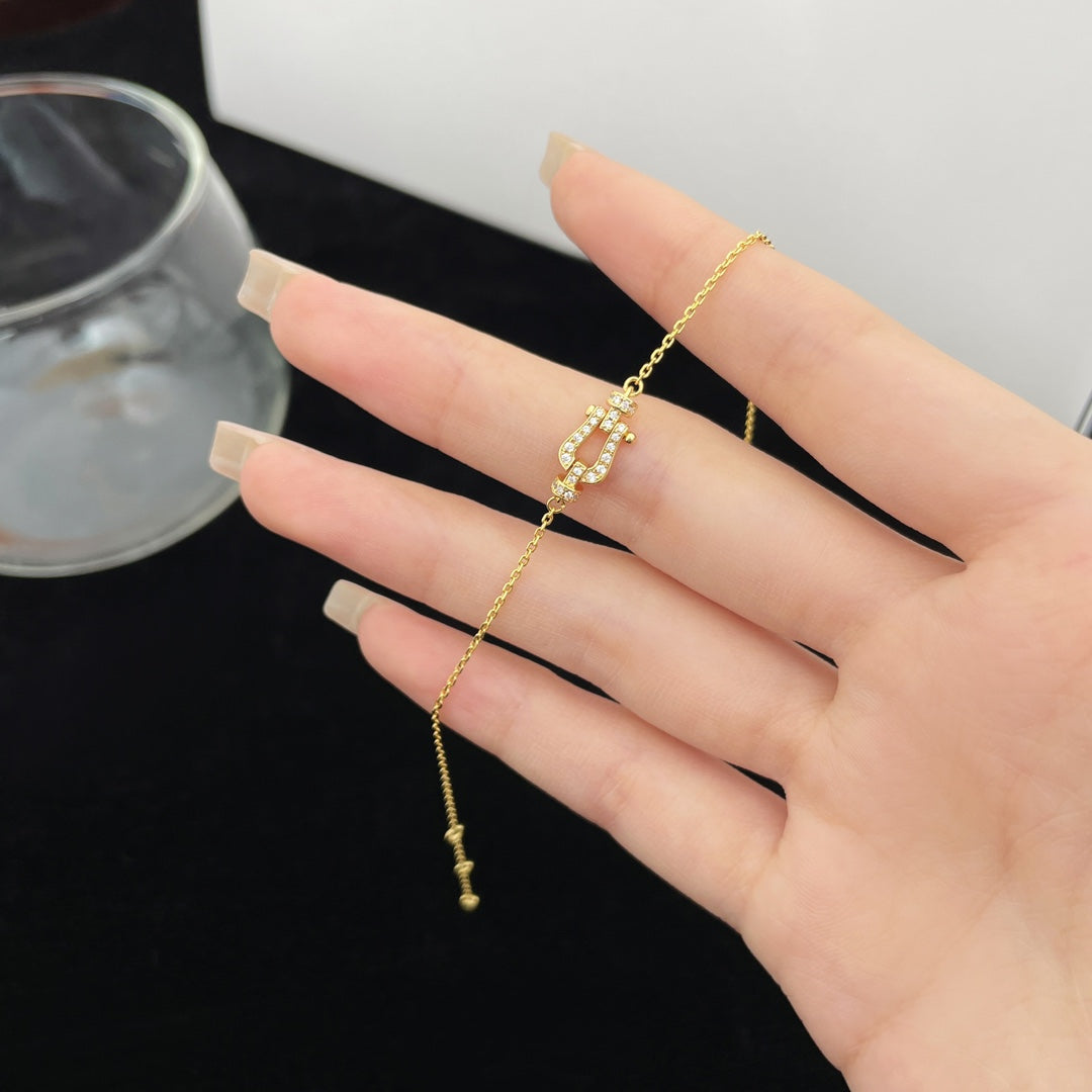 [moco jewelrys]FORCE 10 FULL DIAMOND BUCKLE CHAIN LINK MINI MODEL