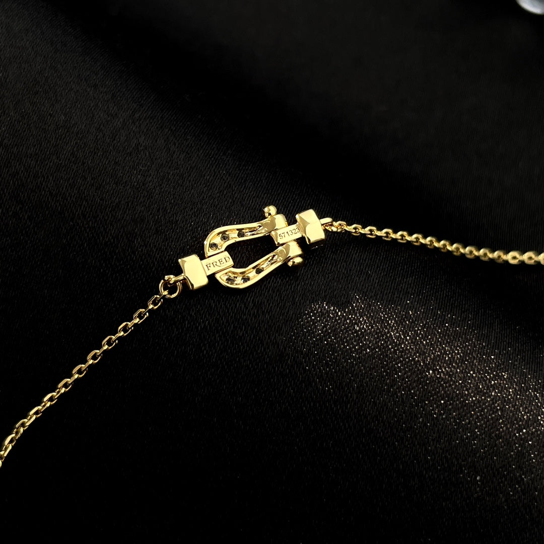 [moco jewelrys]FORCE 10 FULL DIAMOND BUCKLE CHAIN LINK MINI MODEL