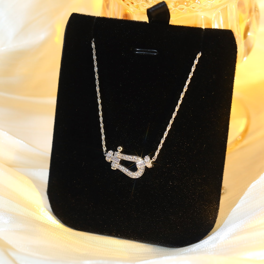 [moco jewelrys]FORCE 10 DIAMOND SILVER NECKLACE MINI MODEL