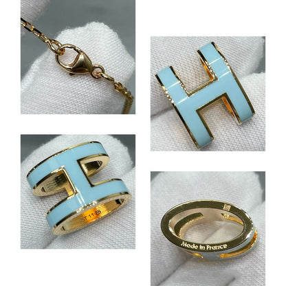[moco jewelrys]POP H SKY BLUE NECKLACE