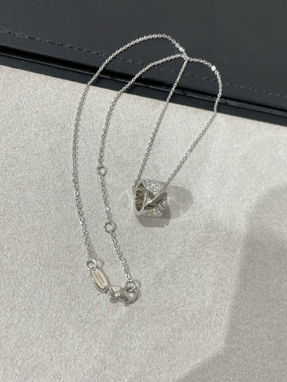 [moco jewelrys]LIENS EVIDENCE DIAMOND PAVED NECKLACE