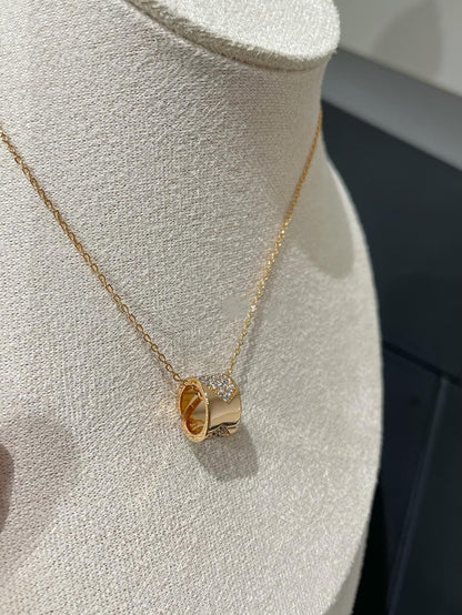[moco jewelrys]LIENS EVIDENCE DIAMOND PAVED NECKLACE